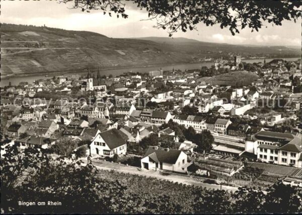 Bingen Rhein mit Burg Klopp