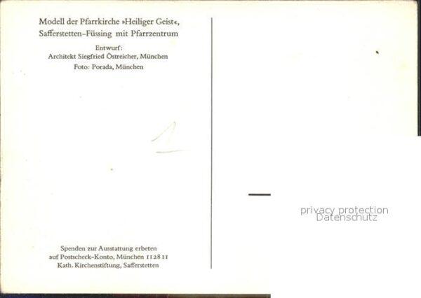 Safferstetten Modell der Pfarrkirche Heiliger Geist – Bild 2