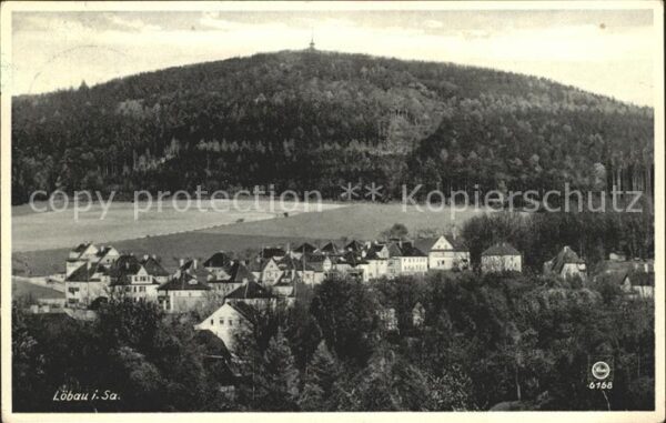 Loebau Sachsen mit Löbauer Berg