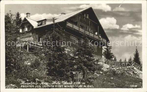 Winzendorf-Muthmannsdorf Hanselsteig Haus Hohe Wand