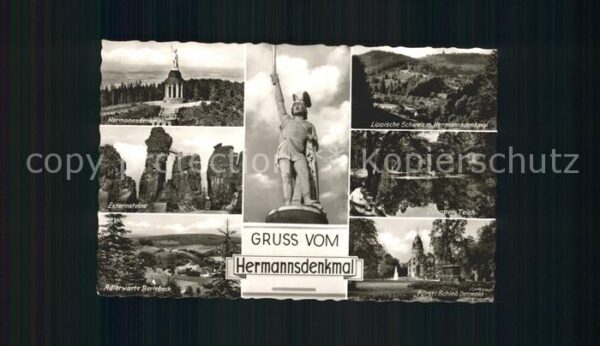Hermannsdenkmal im Teutoburger Wald Externsteine Schlos