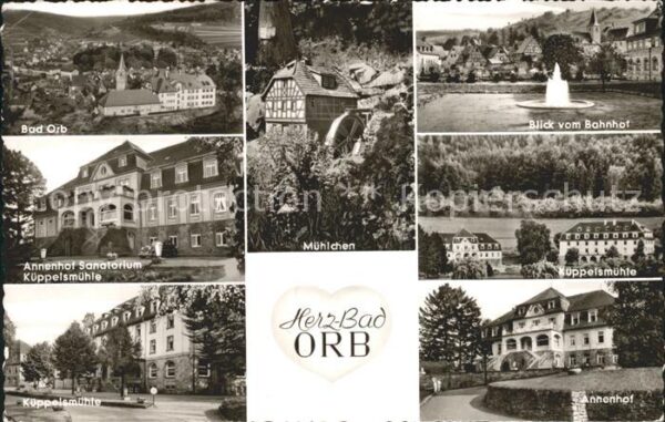 Bad Orb Sanatorium Annenhof Mühlchen Springbrun