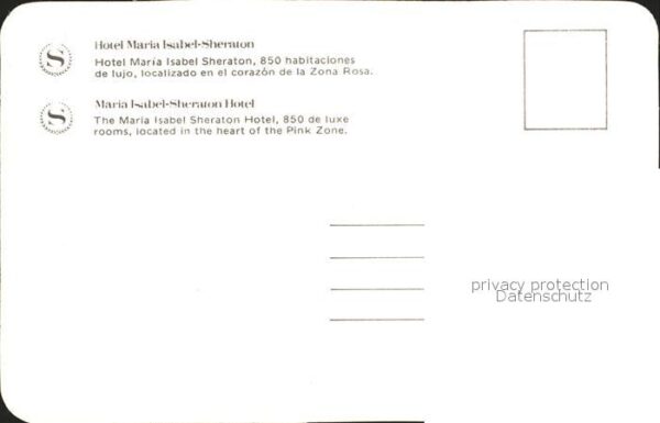 Mexico City Hotel Maria Isabel Sheraton Monumento – Bild 2