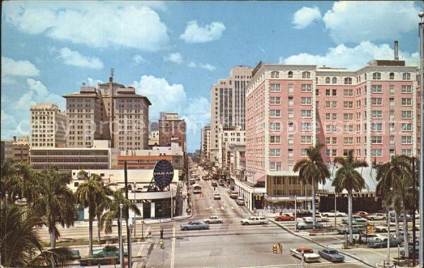 Miami Florida Flagler Street Downtown