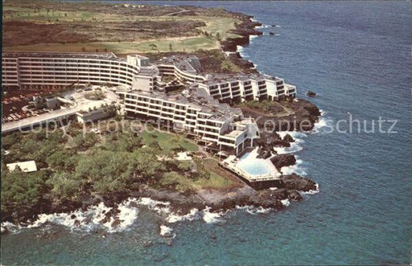 Kailua-Kona Aerial view of Kona Surf Hotel Kona Coa