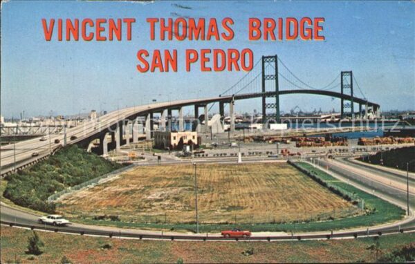 San Pedro California Vincent Thomas Bridge Suspension Bridge