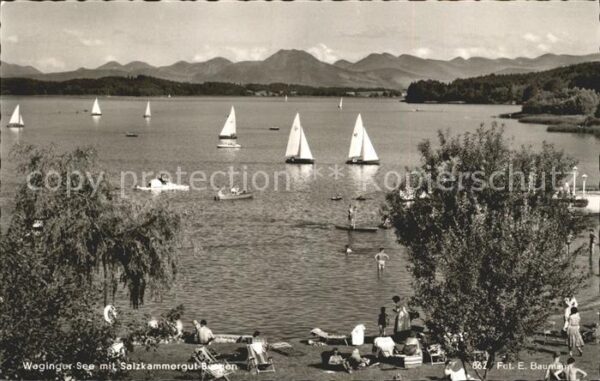 Waging See Waginger See mit Salzkammergut Bergen S
