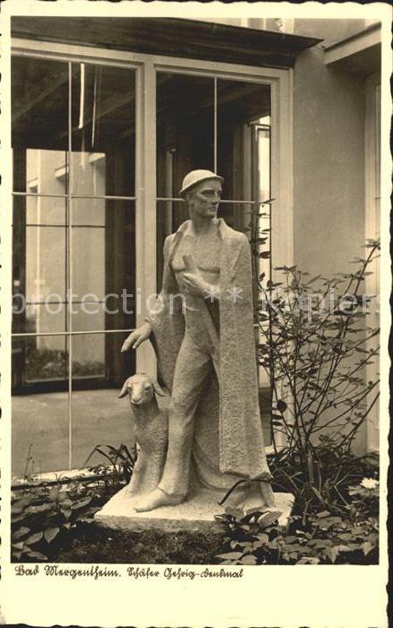 Bad Mergentheim Schäfer Franz Gehrig Denkmal Statue
