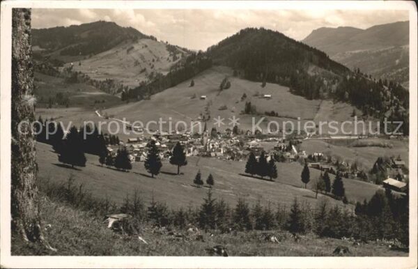 Oberstaufen Blick vom Kapf Salmaser Höhe Staufen Gs