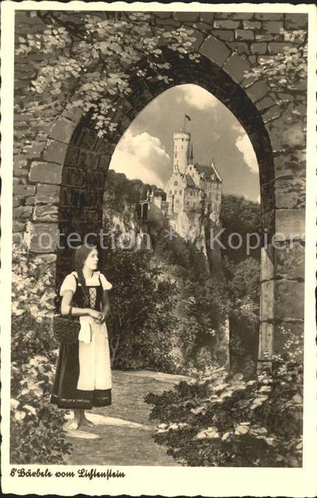 Lichtenstein Wuerttemberg s_Bärbele vom Lichtenstein Schloss Wahr