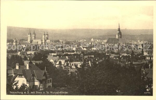 Naumburg Saale mit Dom und St Wenzel Kirche