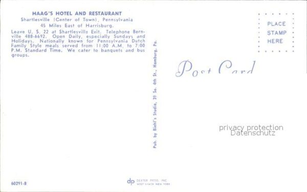 Shartlesville Haag's Hotel and Restaurant – Bild 2