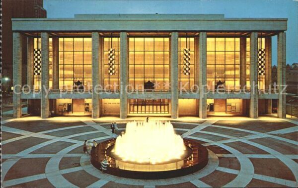 New York City Lincoln Center Plaza Fountain New York