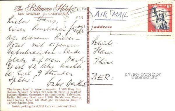 Los Angeles California Biltmore Hotel – Bild 2