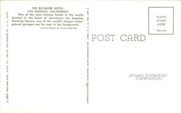 Los Angeles California Biltmore Hotel – Bild 2