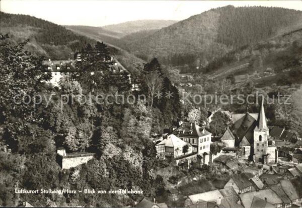 Stolberg Harz Blick von der Töllebank Luftkurort