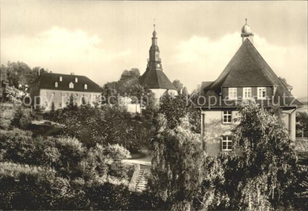 Seiffen Erzgebirge Teilansicht mit Kirche Kurort