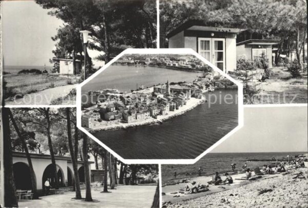 Umag Umago Istrien Bungalowsiedlung Strand Fliegeraufnahme