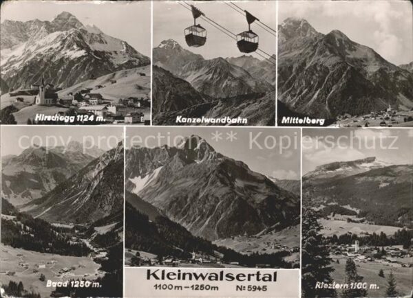 Kleinwalsertal Hirschegg Kanzelwandbahn Mittelberg Rie