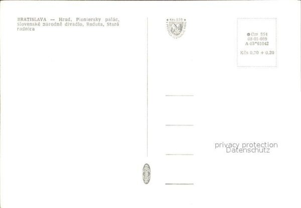 Bratislava Pressburg Pozsony Hrad Pioniersky palac Slovenske narodne – Bild 2