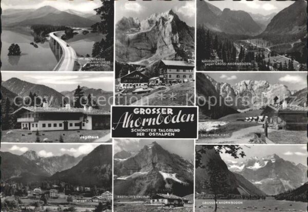 Ahornboden Alpenpanorama Brücke Jagdhaus Hinterris