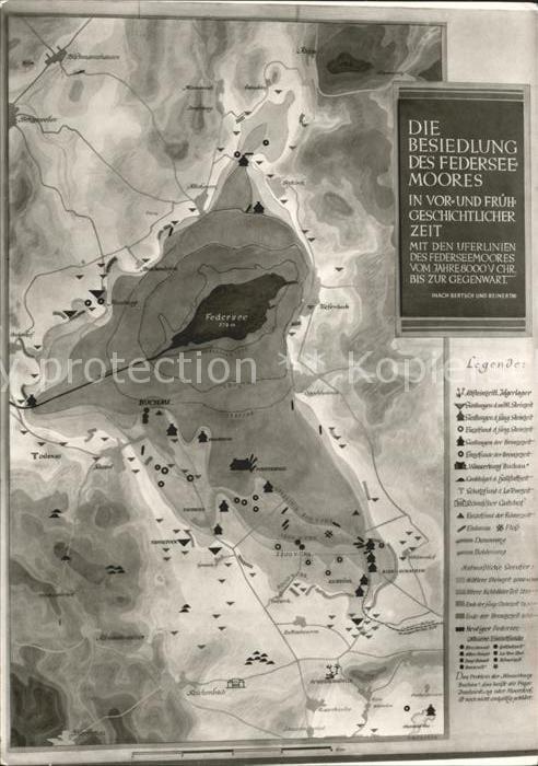 Bad Buchau Federsee Die Besiedlung des Federsee Moores Land