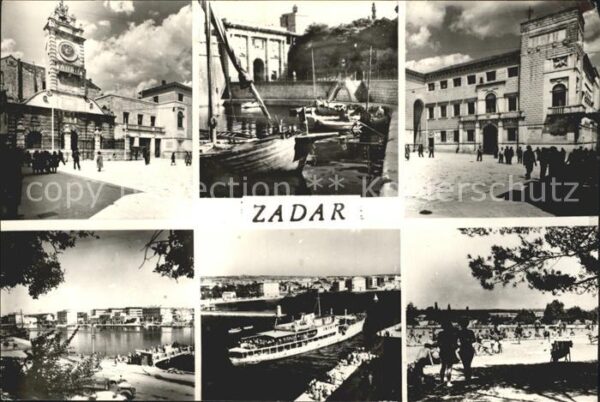 Zadar Zadra Zara Teilansichten Dampfer Hafen