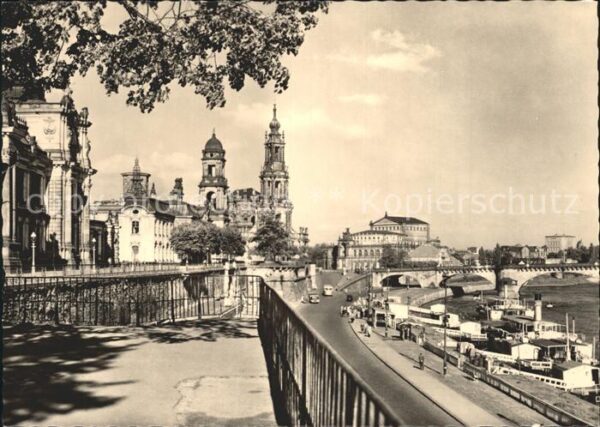 Dresden Brühlsche Terrasse Kirche