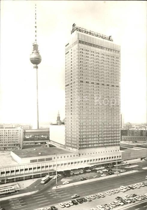 Berlin Interhotel Stadt Berlin Hochhaus Fernse
