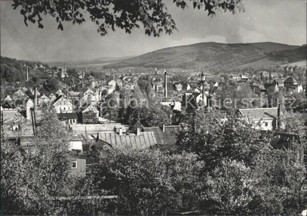 Olbernhau Erzgebirge Blick über die Stadt