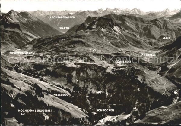 Schroecken Vorarlberg und Umgebung Lechtaler Alpen Fliegerauf