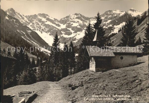 Rehmen Alpe Boden gegen Zitterklapfen Alpen