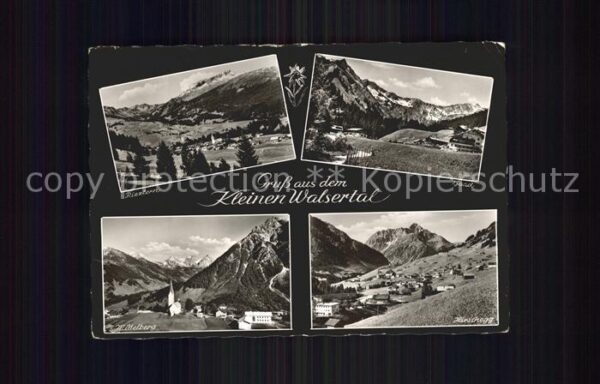 Kleinwalsertal Gemeinden Riezlern Baad Hirschberg Mitt