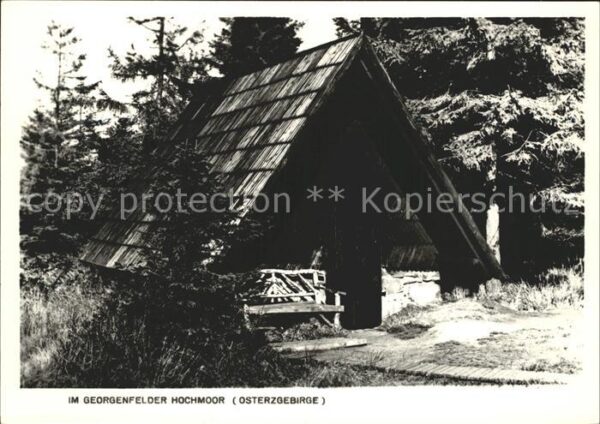 Georgenfeld Hütte im Georgenfelder Hochmoor