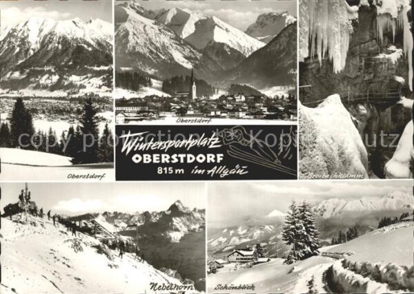 Oberstdorf Winterpanorama Alpen Breitachklamm Eisz
