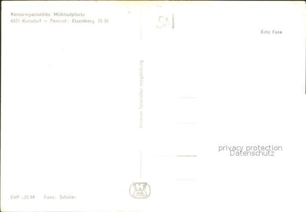Kursdorf Konsumgaststätte Mühltalpforte – Bild 2