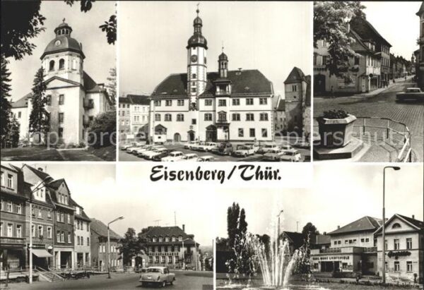 Eisenberg Thueringen Rathaus Markt Ernst Thälmann Platz Stei