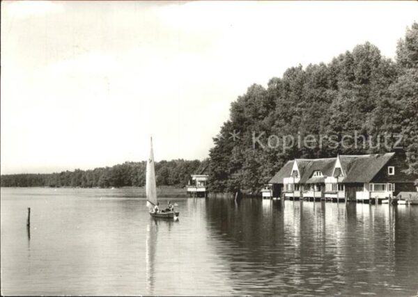 Wusterhausen Dosse Klempowsee Segelboot Bootshaus
