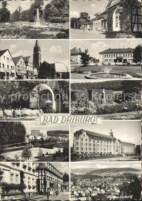 Bad Driburg Kurpark Trinkhalle Rathaus Markt Kurkon