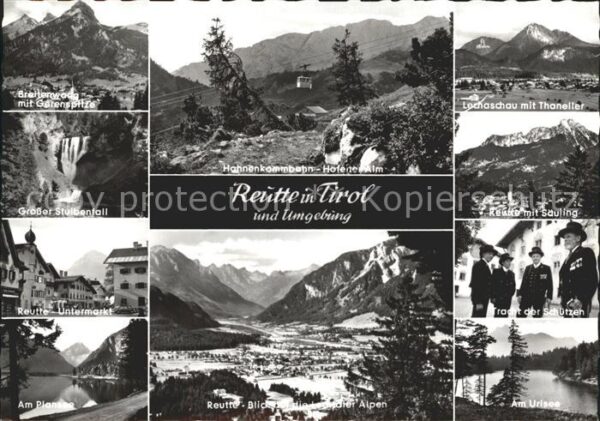 Reutte Tirol und Umgebung Hahnenkamm Bergbahn Alm Tr