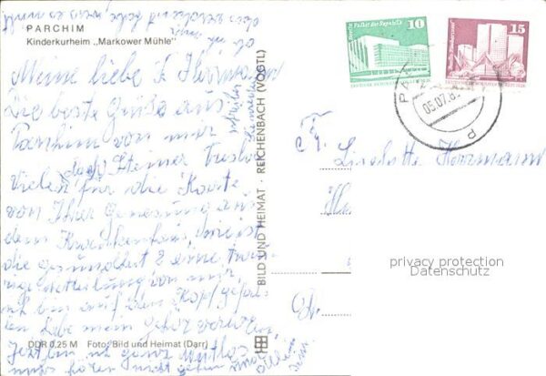 Parchim Mecklenburg-Vorpommern Kinderkurheim Markower Mühle Teich – Bild 2