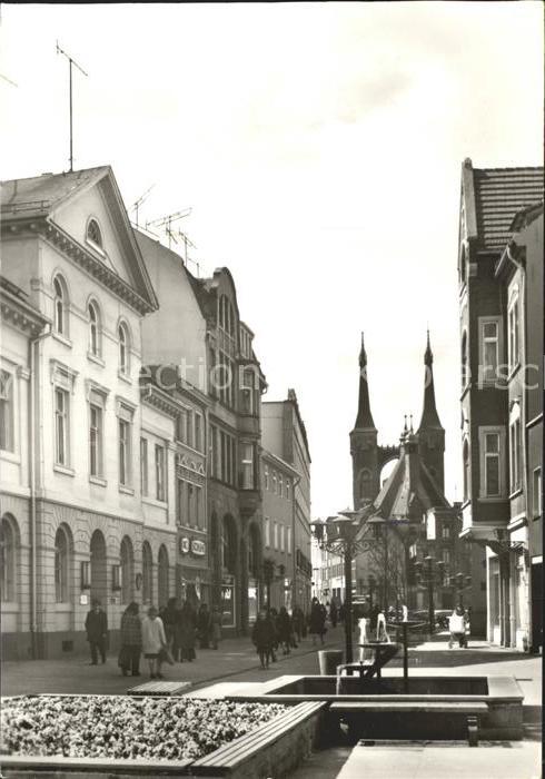 Koethen Anhalt Fussgängerzone Altstadt Stadtkirche Hol