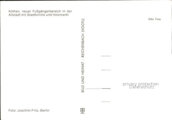 Koethen Anhalt Fussgängerzone Altstadt Stadtkirche Hol – Bild 2