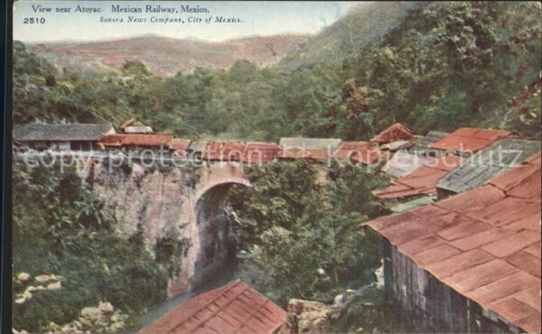 Atoyac Dorf Brücke Mexican Railway