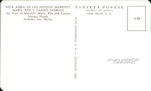Acapulco Hoteles Marriott Maris Ritz Casino Horn – Bild 2