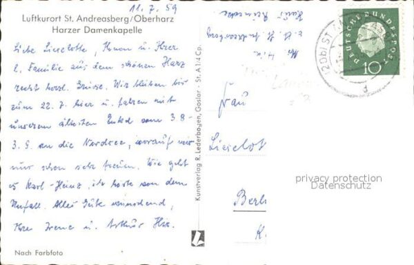 St Andreasberg Harz Harzer Damenkapelle Kühe Luftkurort – Bild 2