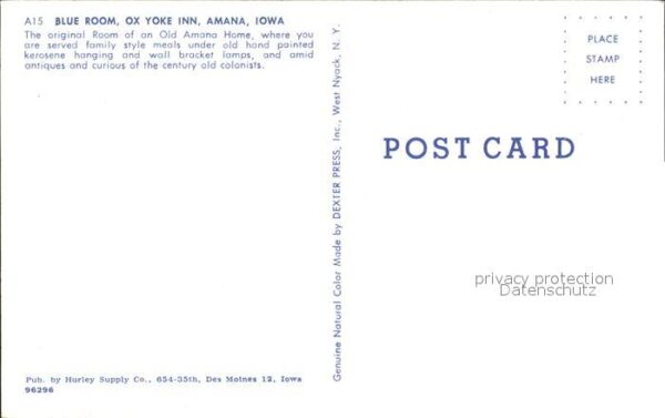 Amana Blue Room Ox Yoke Inn Restaurant – Bild 2