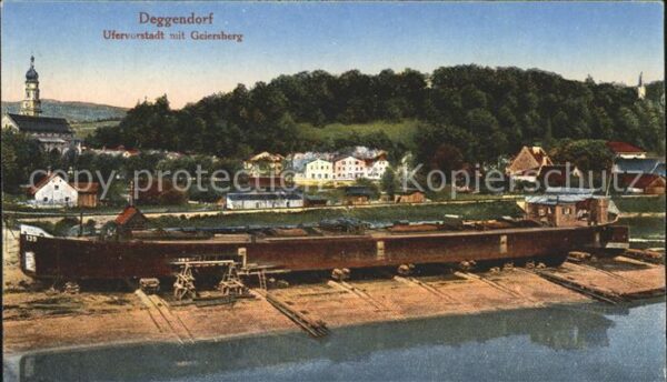Deggendorf Donau Ufervorstadt mit Geiersberg