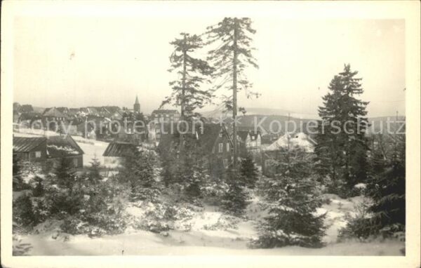 Masserberg Winterpanorama Thüringer Wald