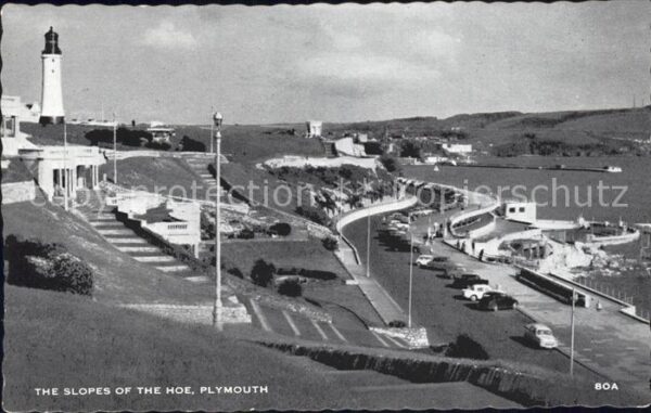 Plymouth  UK South West The Slopes of the Hoe Lighthouse